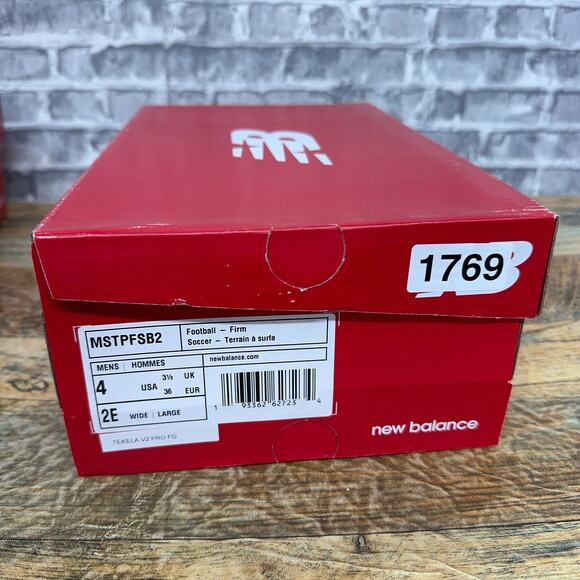 New Balance Tekela V2 Pro FG Dark Blue Soccer Cleats MST1FBG3 Mens Size 4 2E NIB - Picture 7 of 7